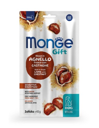Monge Cane Gift Ricco in Agnello Fresco con Castagne 45g Monge Cane Gift Ricco in Agnello Fresco con Castagne 45g